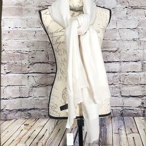 Ann Taylor Cream Scarf